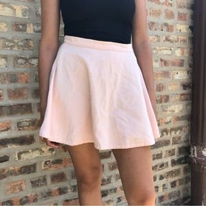 American Apparel pink corduroy skirt